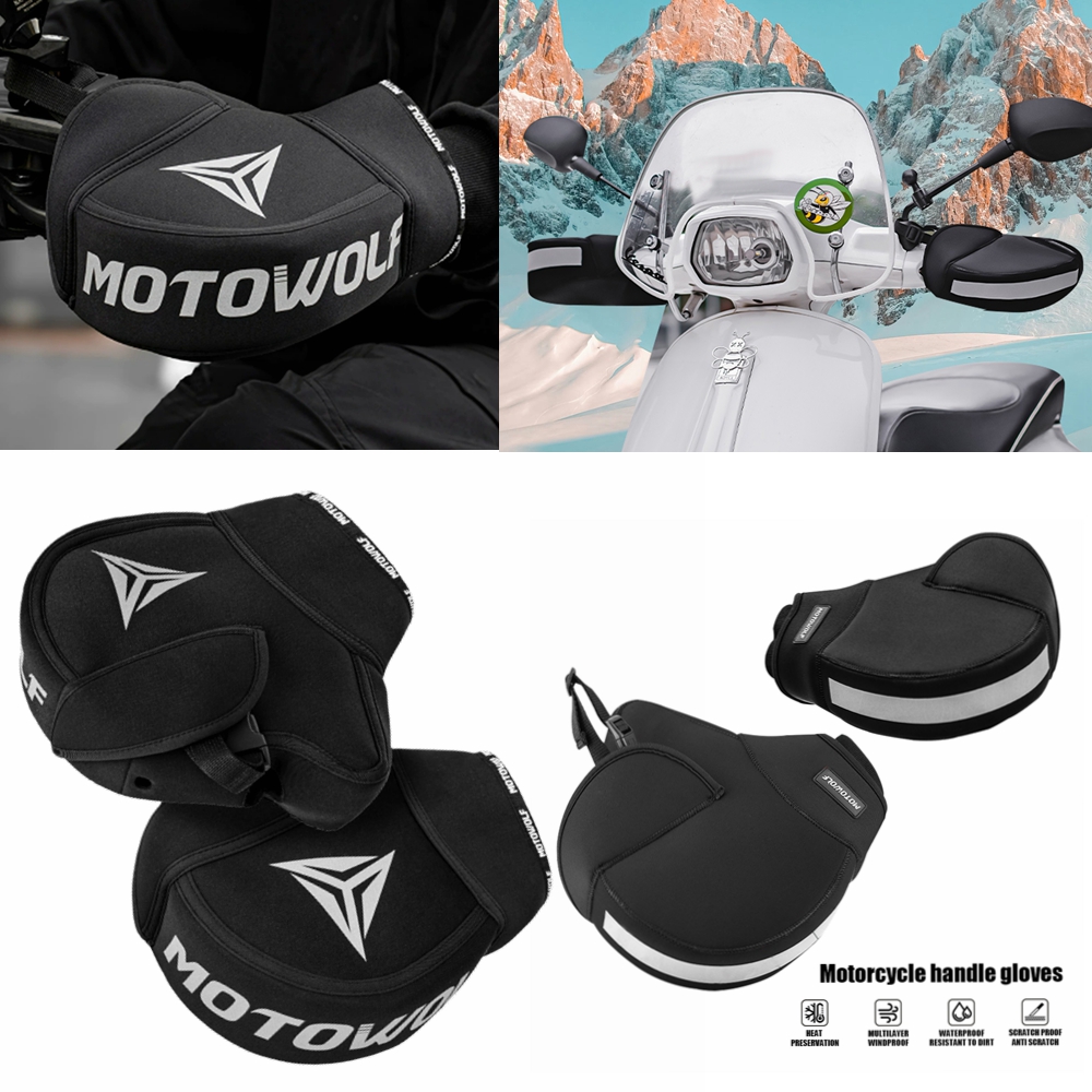 Heat Resistant Glove - Motorfiets Dik Warm Stuur Mof Waterdichte