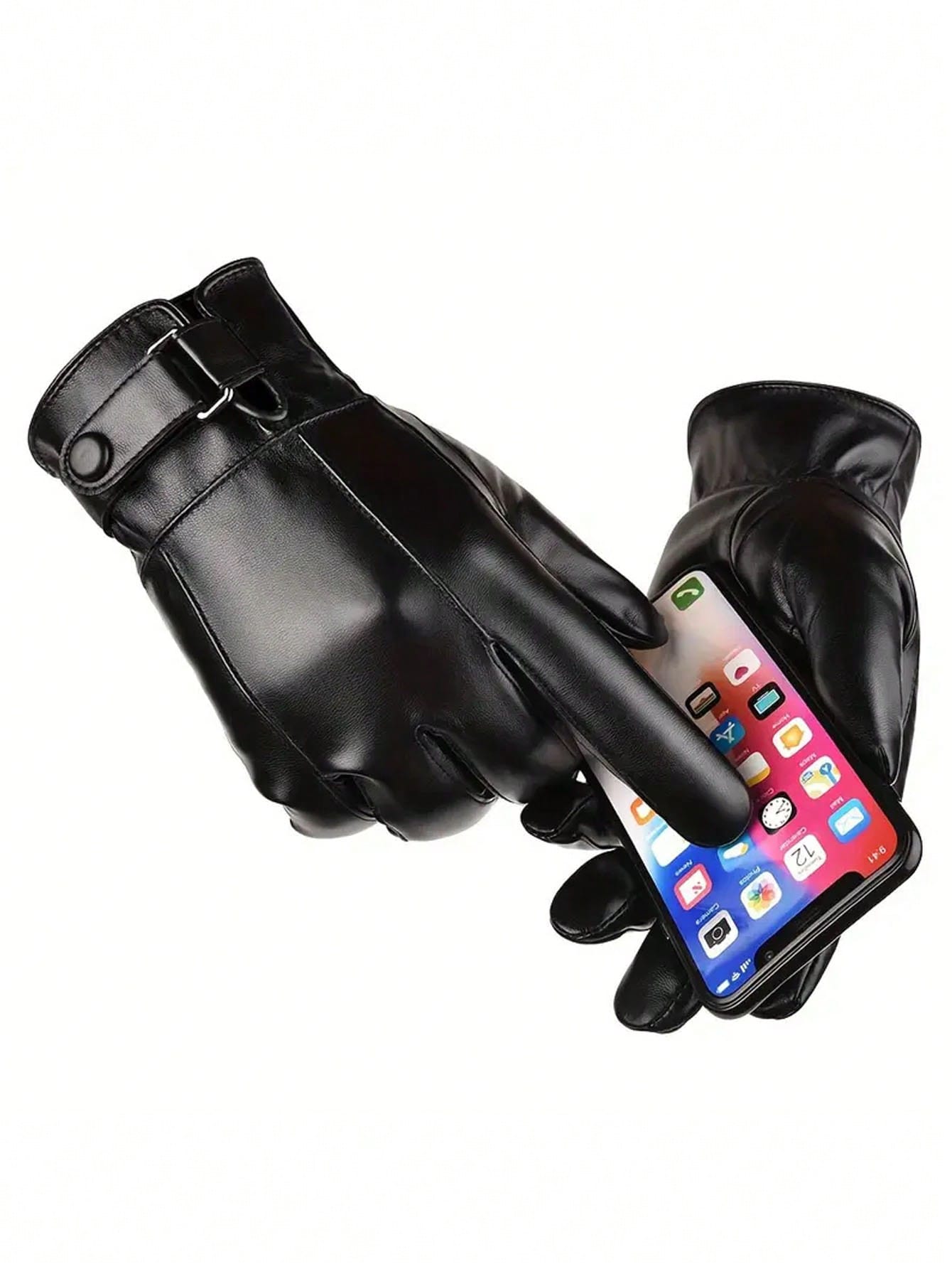 Leather Driving Glove - Warme, imitatielederen winterhandschoenen voor heren, geschikt