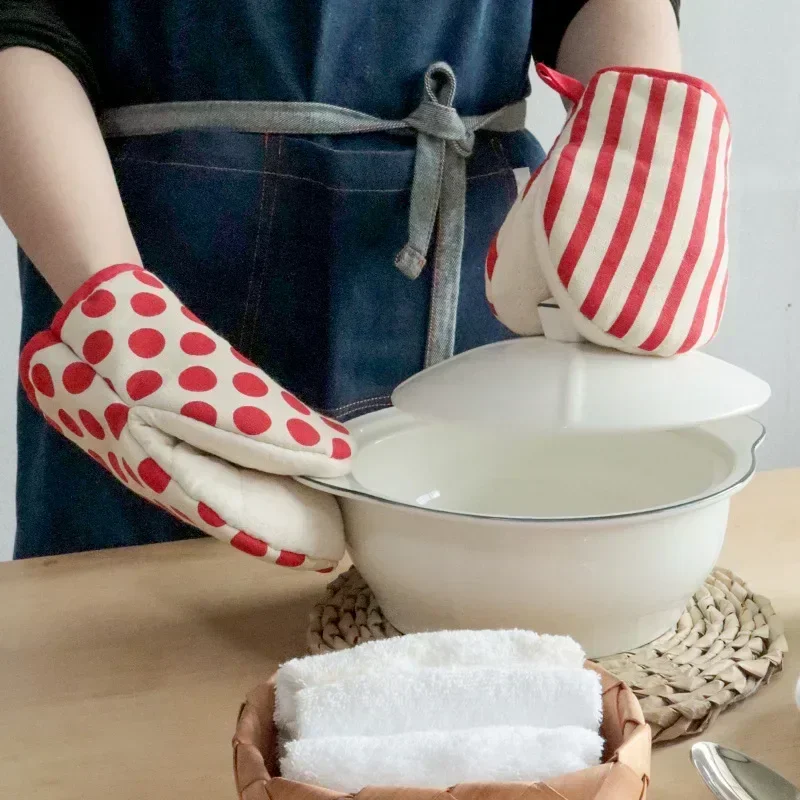1 paar katoenen ovenwanten en  - Heat Resistant Glove recensie en prijs